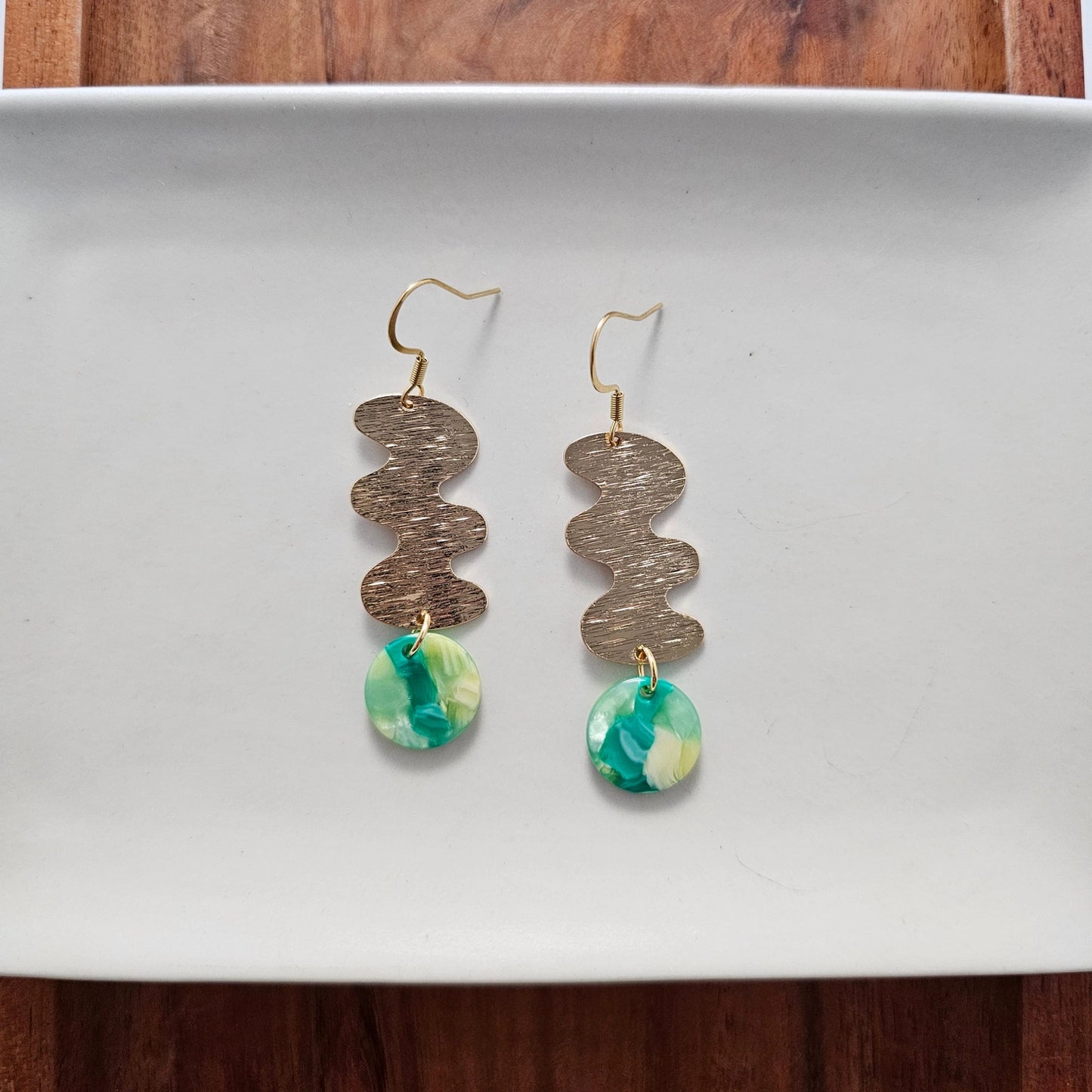 Green Hazel Earrings