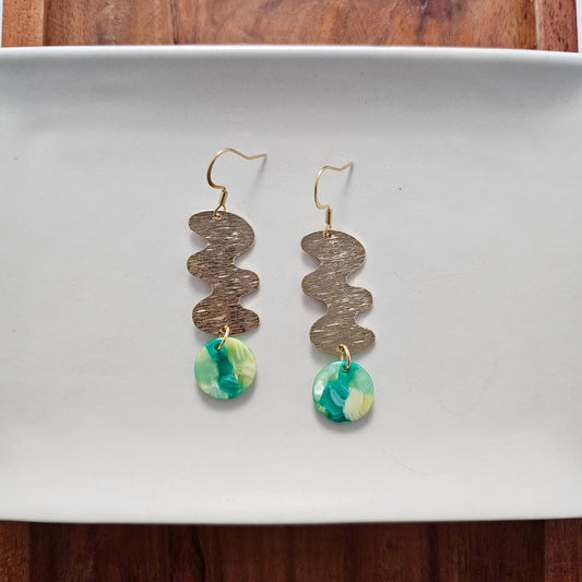 Green Hazel Earrings
