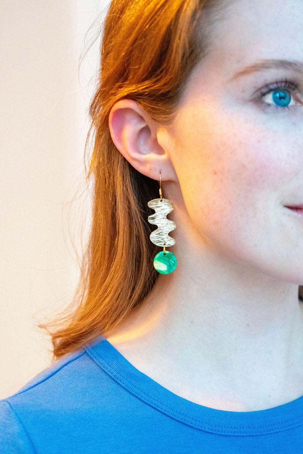 Green Hazel Earrings