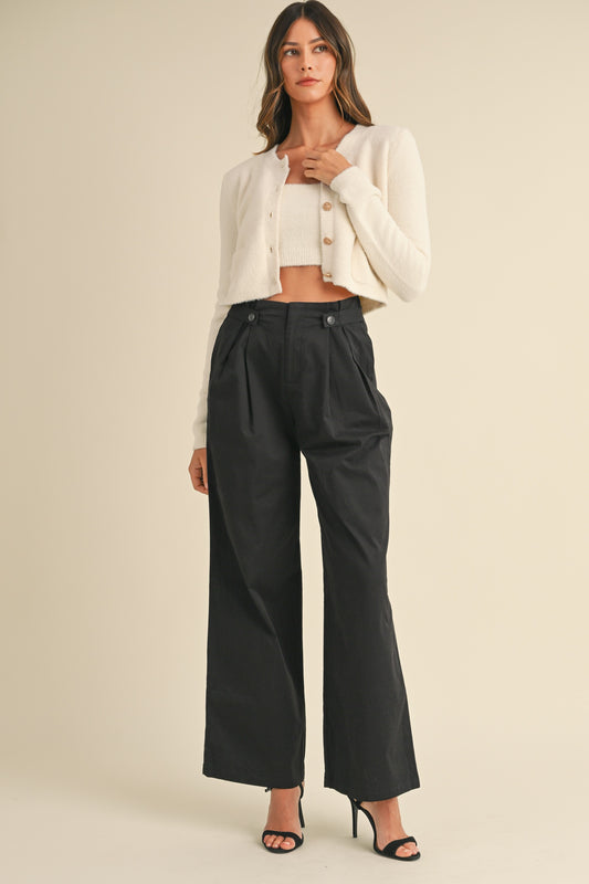 High Waisted Pleated Pants