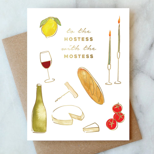 Hostess with the Mostess Greeting Card
