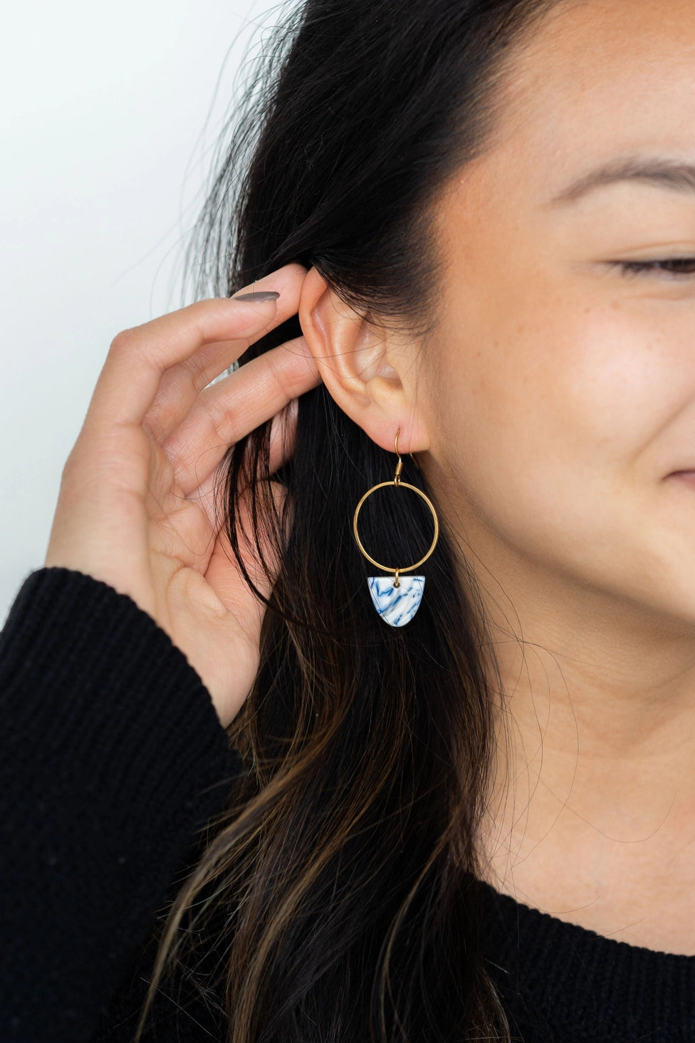 Iris Blue Earrings