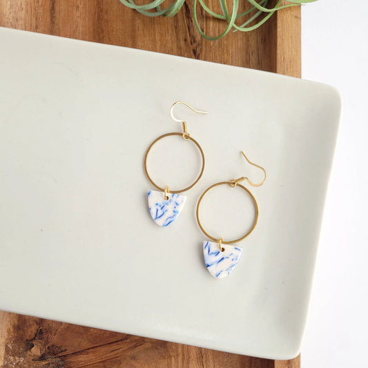 Iris Blue Earrings