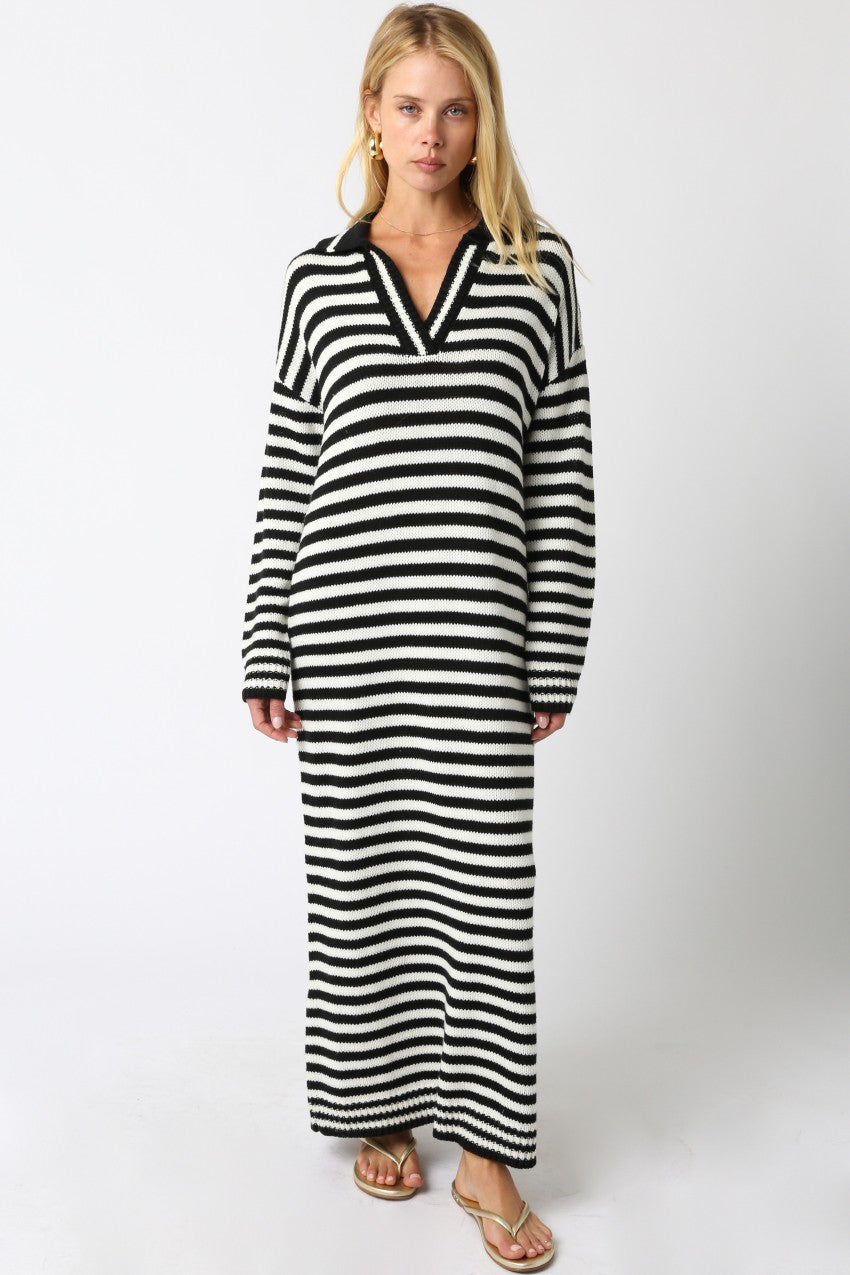 Jenny Stripe Sweater Dress
