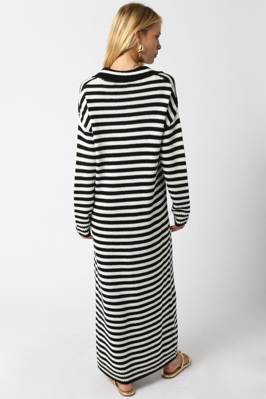 Jenny Stripe Sweater Dress