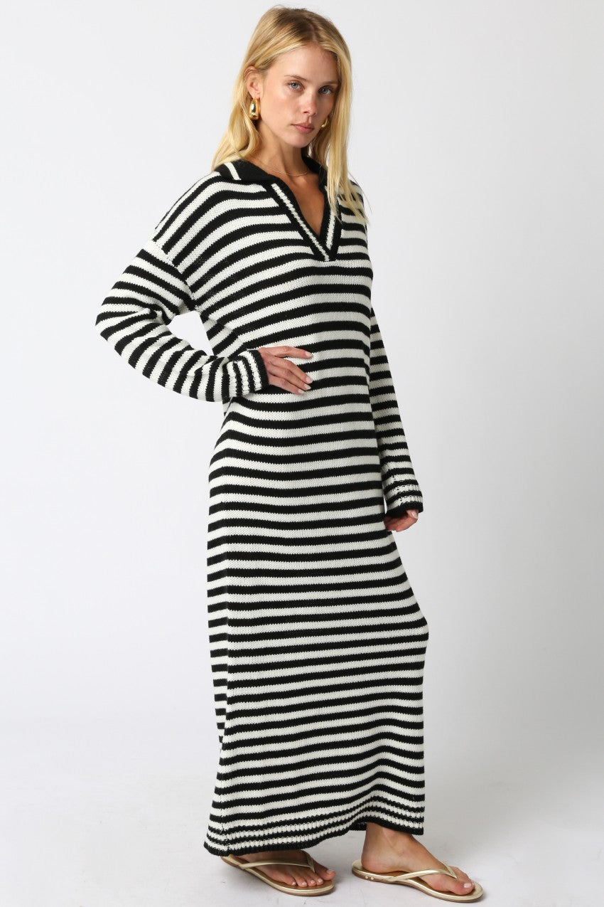 Jenny Stripe Sweater Dress