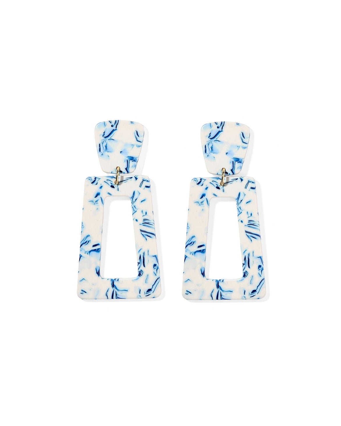 Kennedy Blue China Earrings