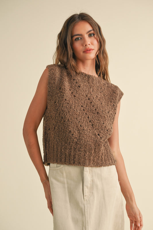 Chestnut Knitted Vest