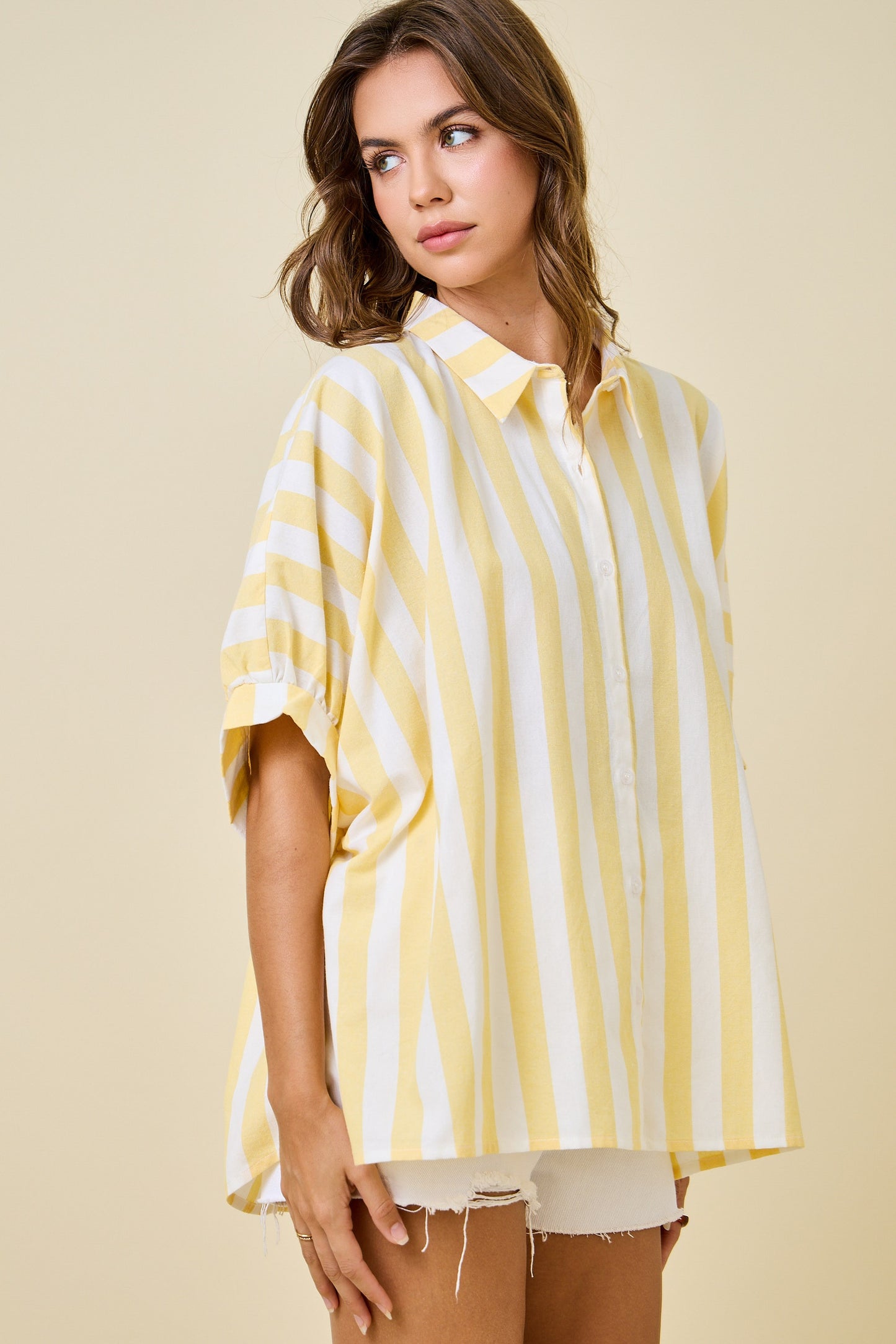 Lemon Squeeze Striped Shirt