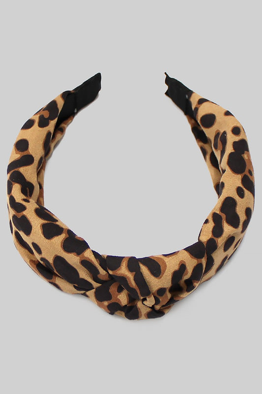 Leopard Knot Headband