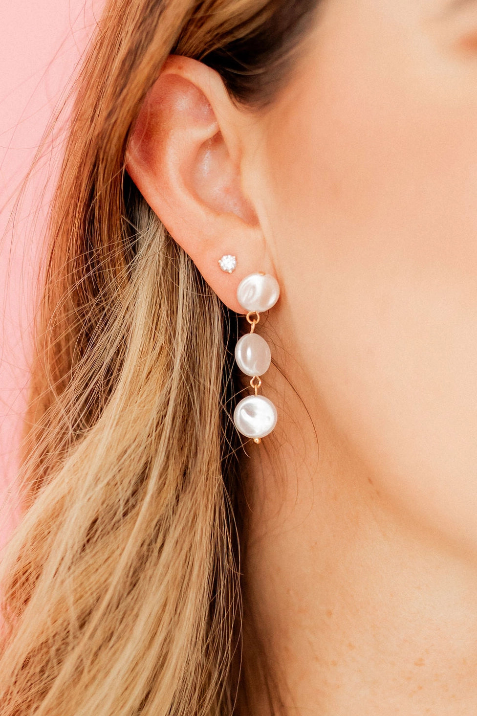 Libby 3 Pearl Dangle