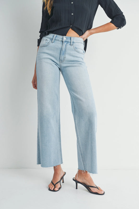 Longer Length Wide Leg Jean