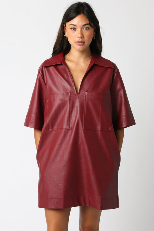 Burgundy Maci Dress