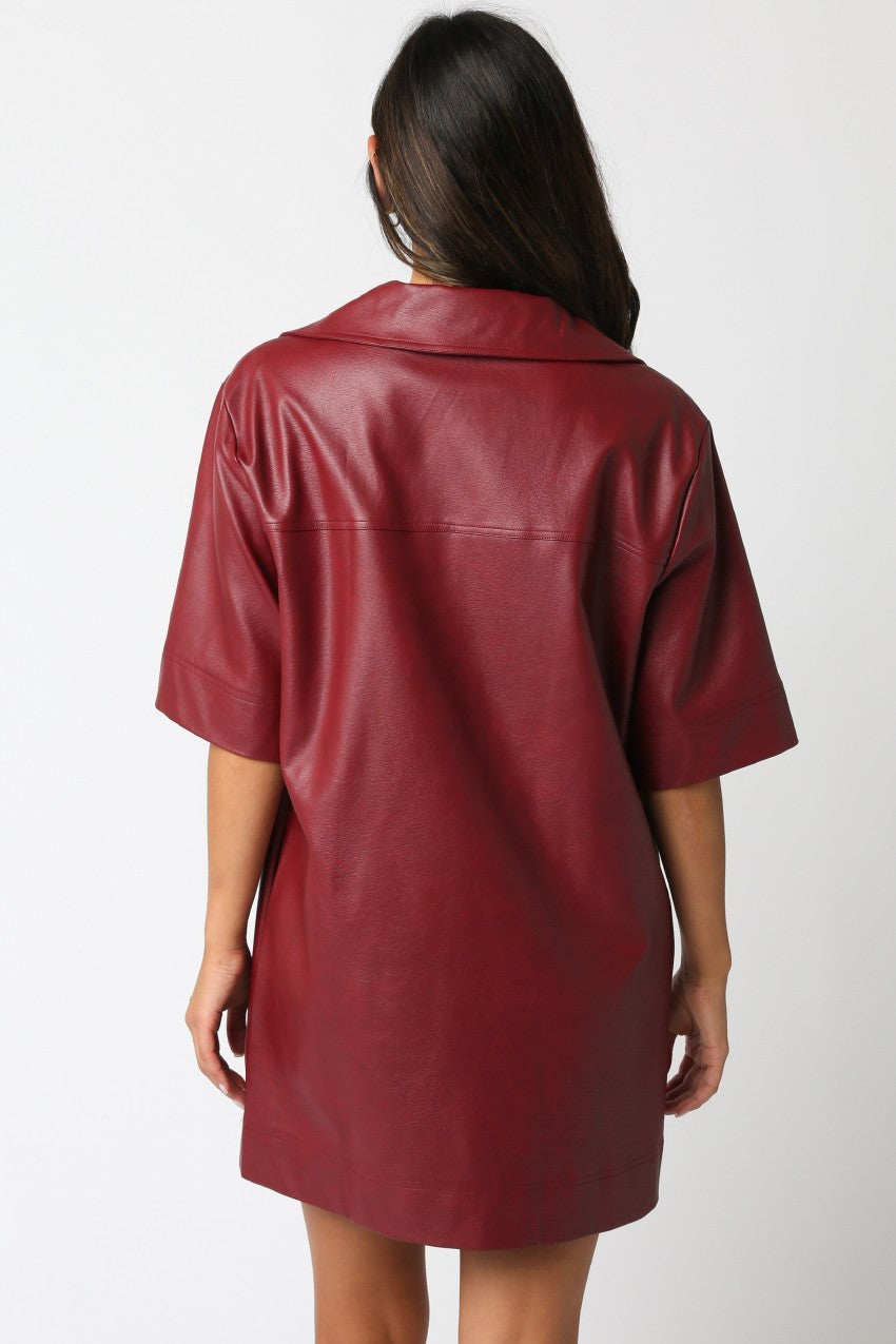 Burgundy Maci Dress