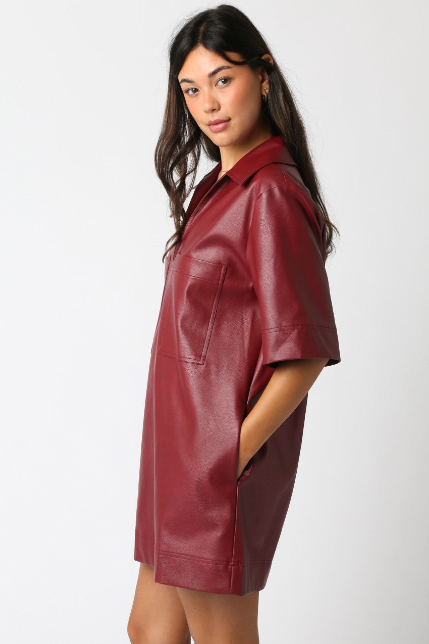 Burgundy Maci Dress