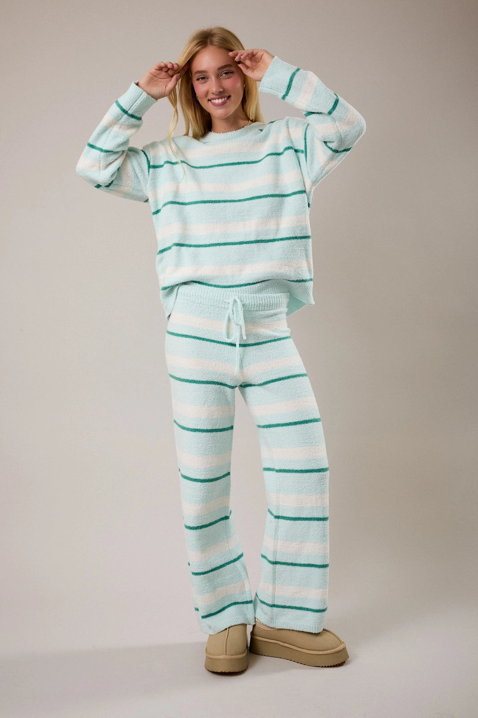Mint Stripe Set