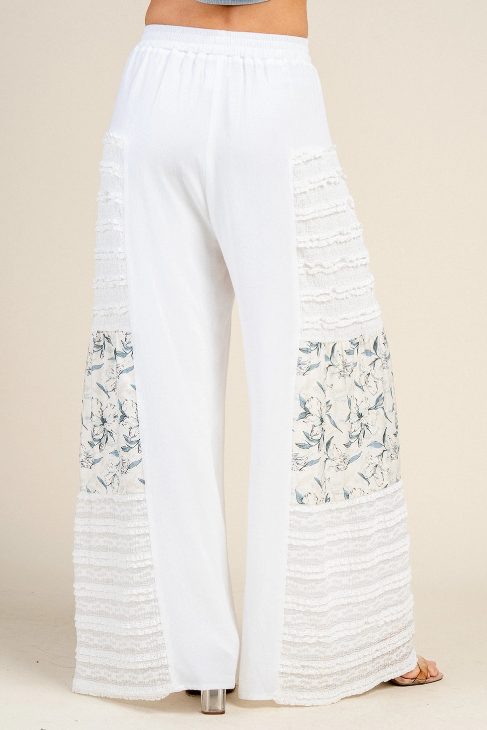 Mixed Media Lace Pants