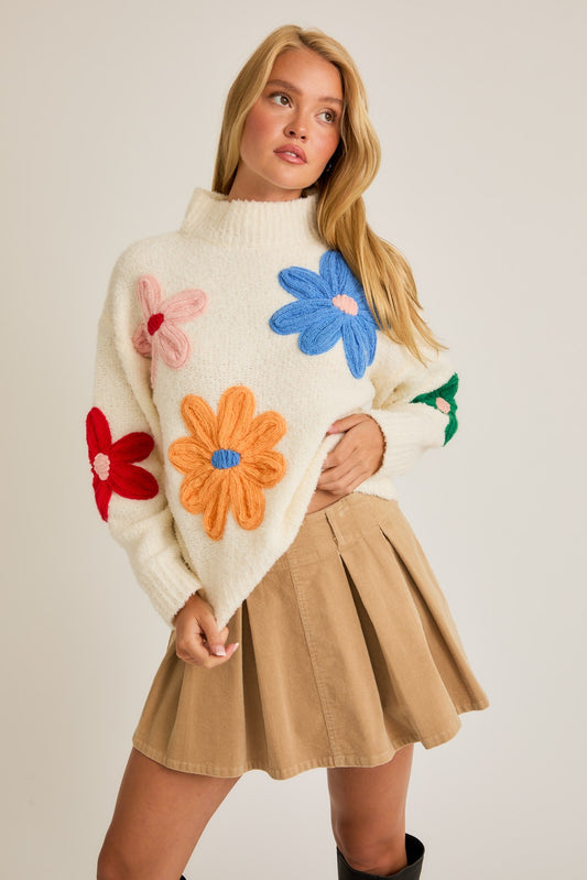 Multi Floral Sweater