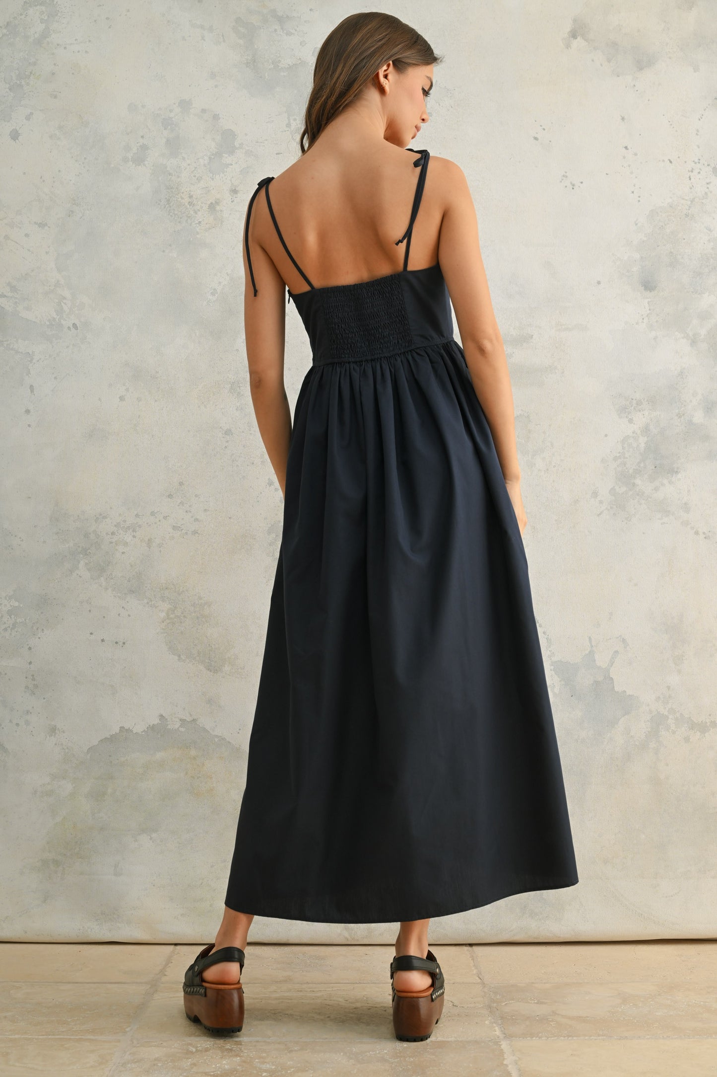 Navy Bow Maxi