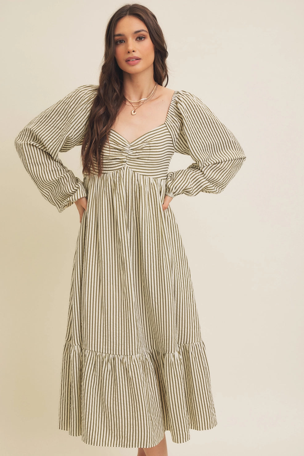 Olivia Stripe Maxi Dress