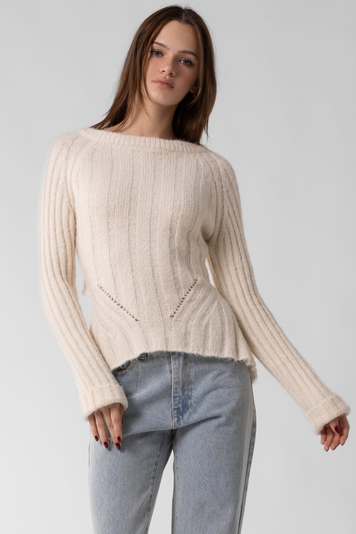 Open Tie Back Sweater