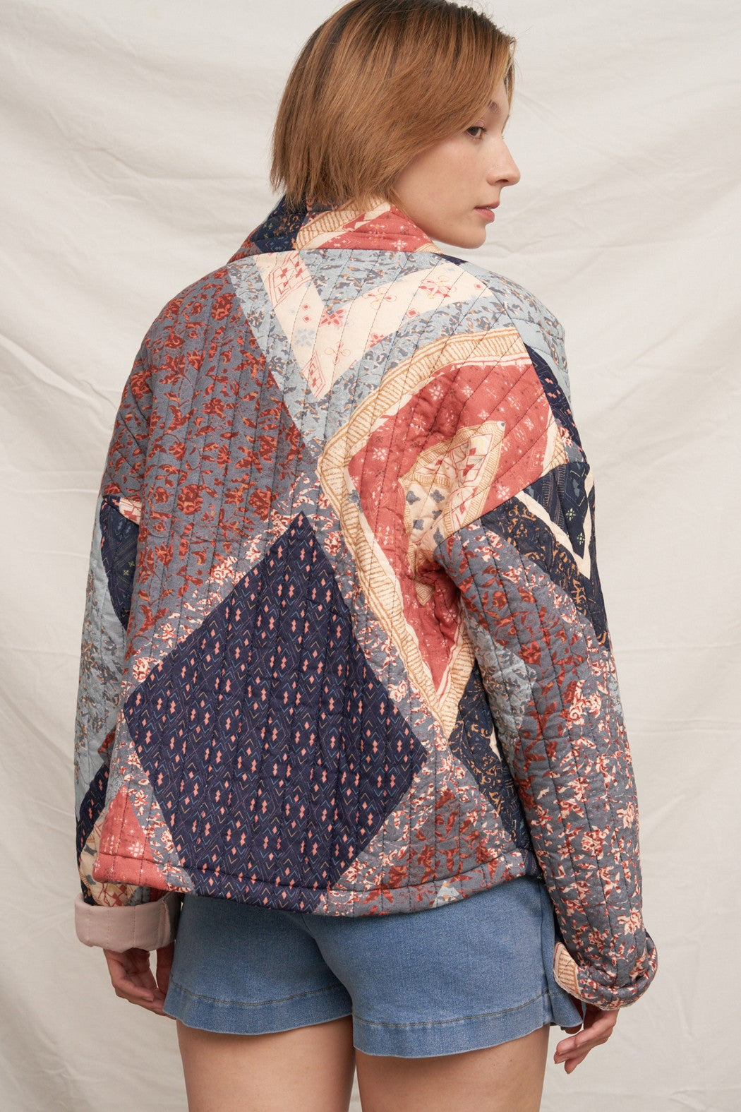 Patchwork Printed Jacket