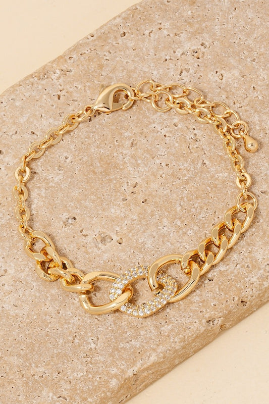 Gold Dipped Chain Link Bracelet