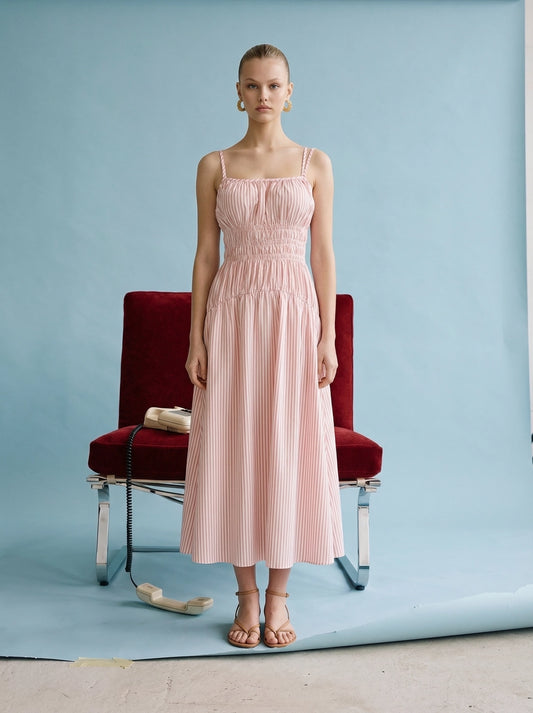 Pink Stripe Maxi Dress