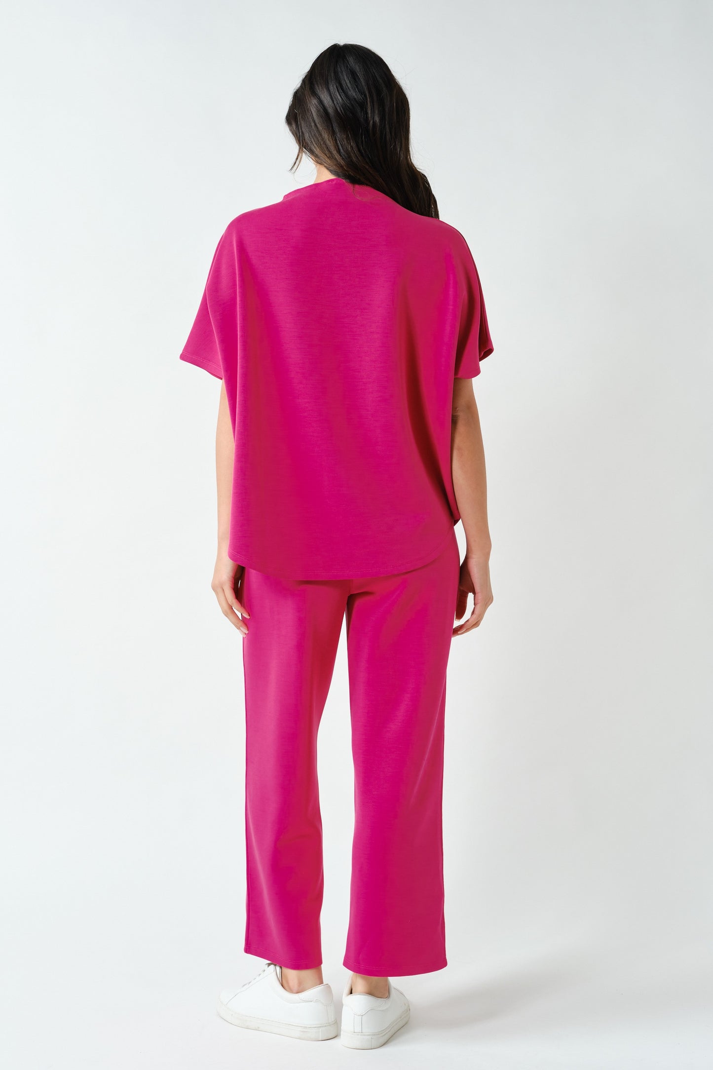 Pink Casual Oversized Top