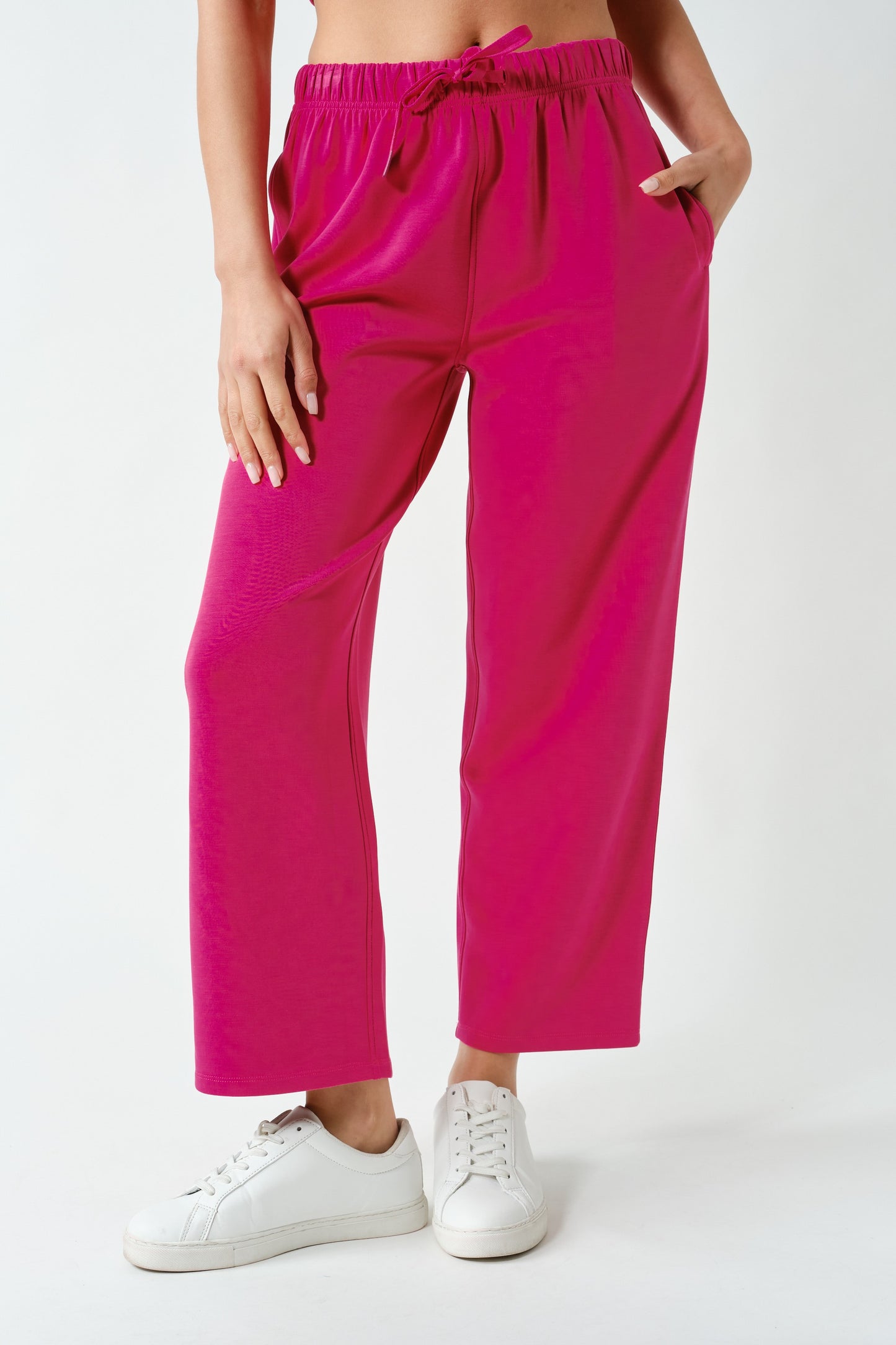 Pink Casual Comfort Pant