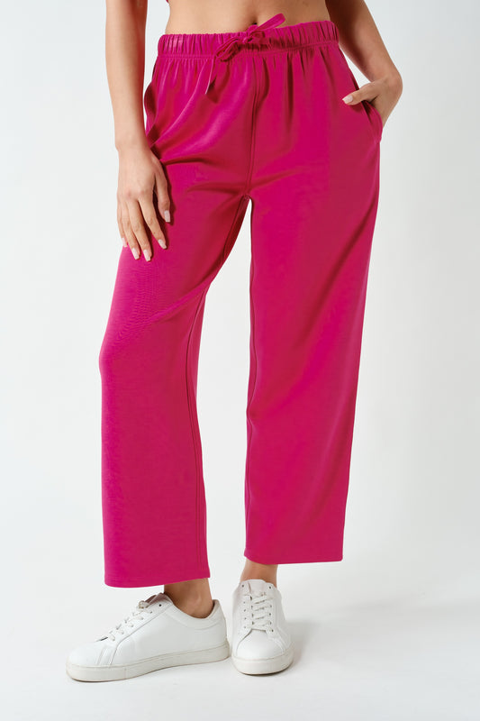 Pink Casual Comfort Pant