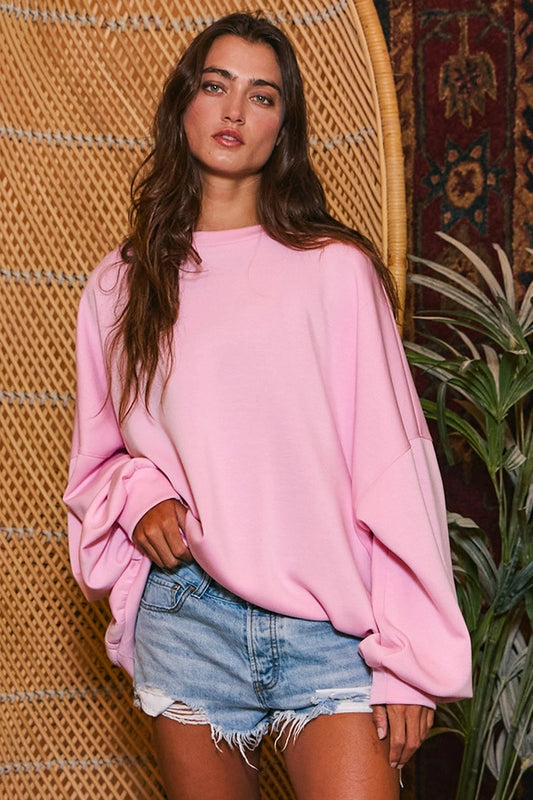 Pink Scuba Sweatshirt