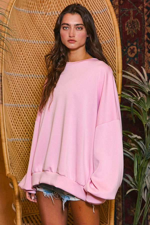 Pink Scuba Sweatshirt