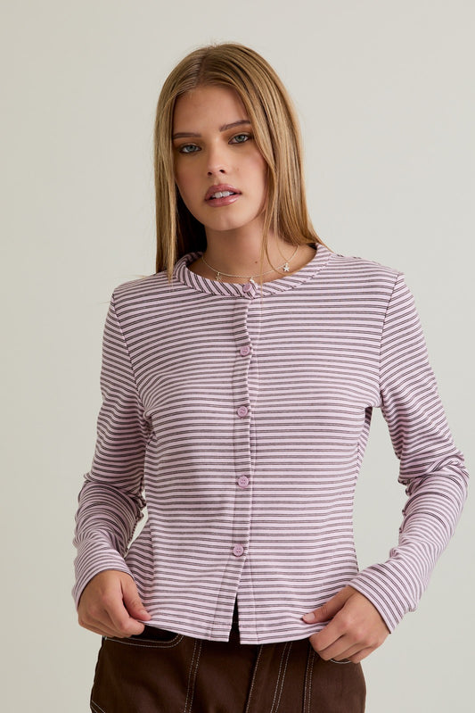 Pink Stripe Button Down