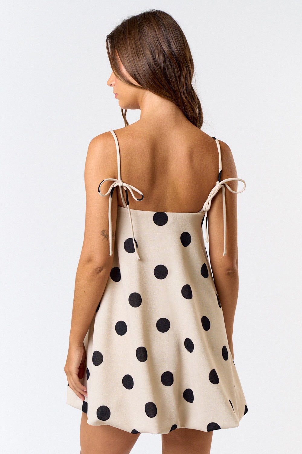 Polka Dot Bubble Hem Dress