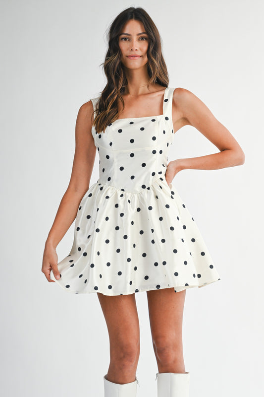 Polka Dot Flare Dress