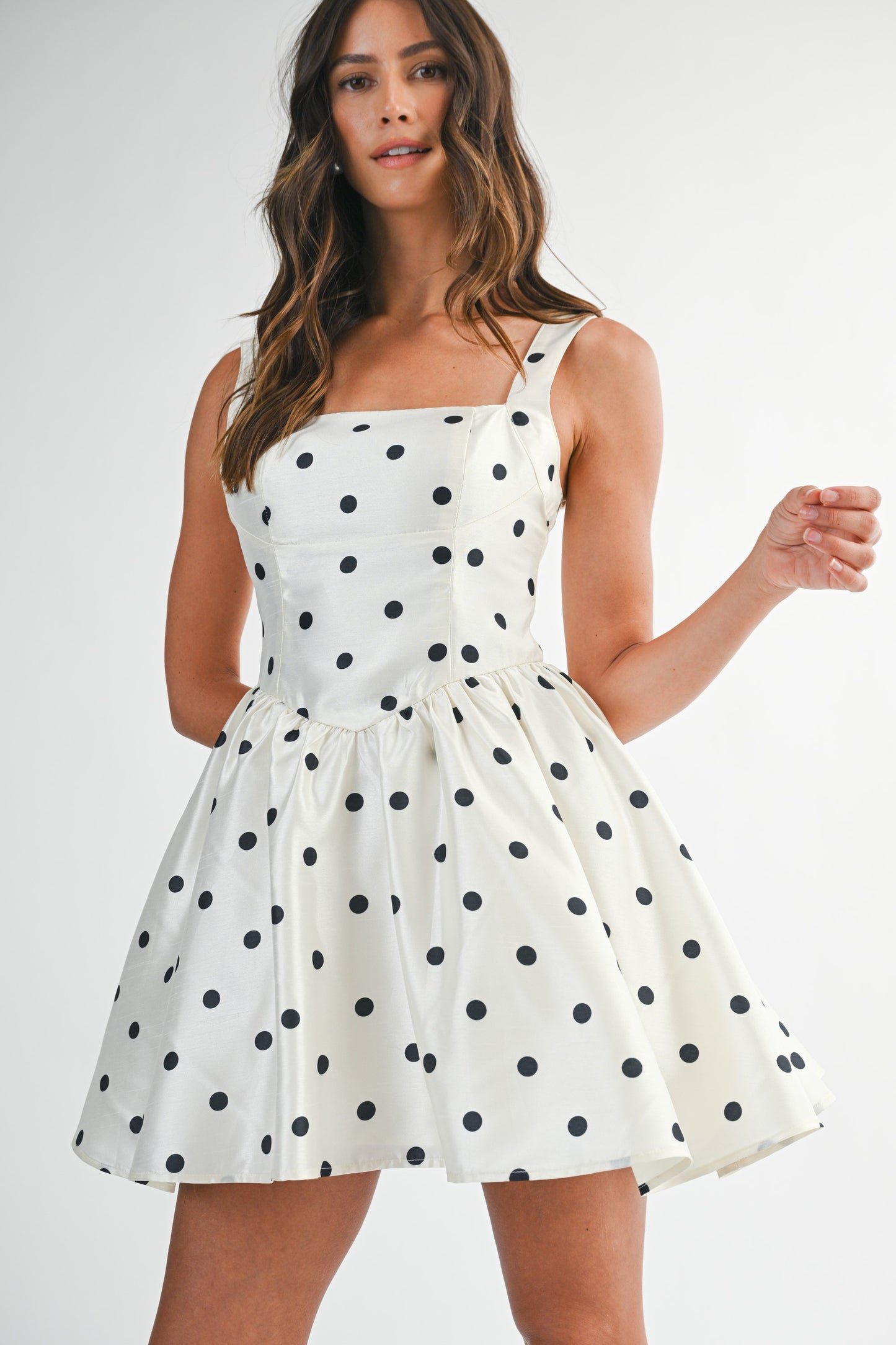 Polka Dot Flare Dress