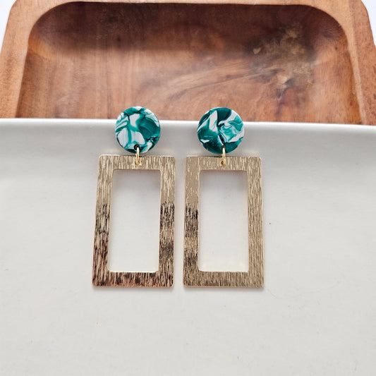 Rebecca Sea Green Earrings