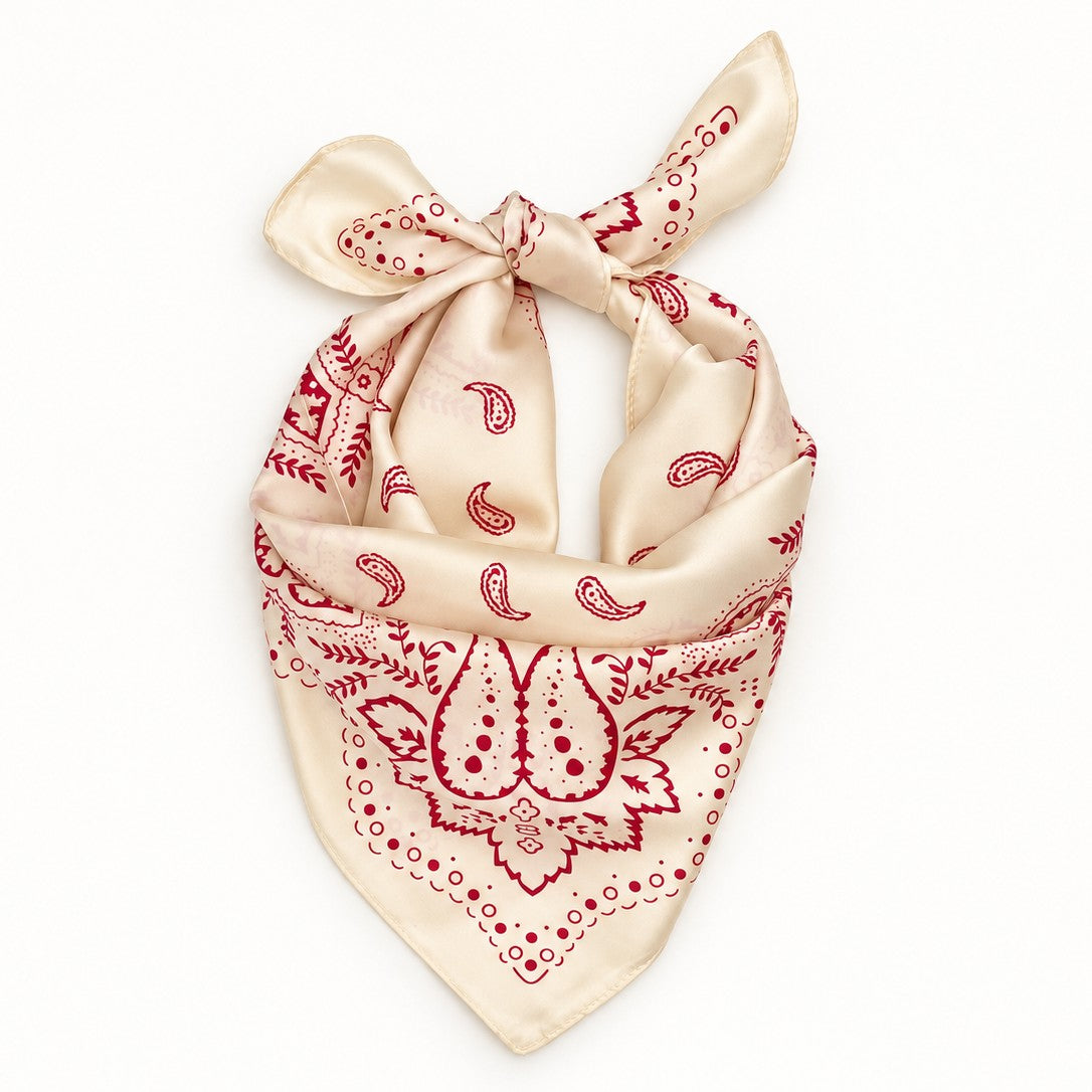 Red Paisley Scarf