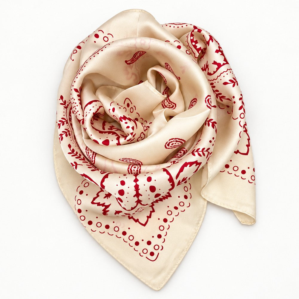 Red Paisley Scarf