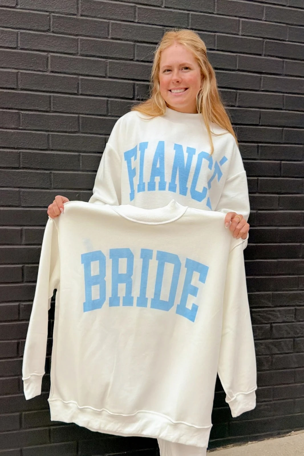 Bride/Fiance Reversible Mockneck