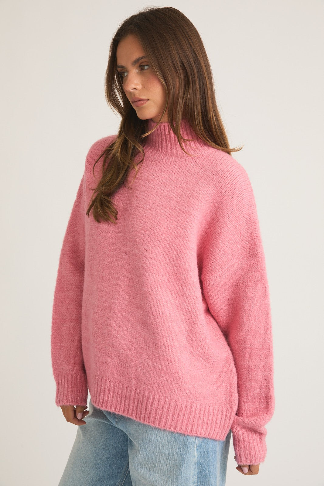 Rose High Neck Sweater