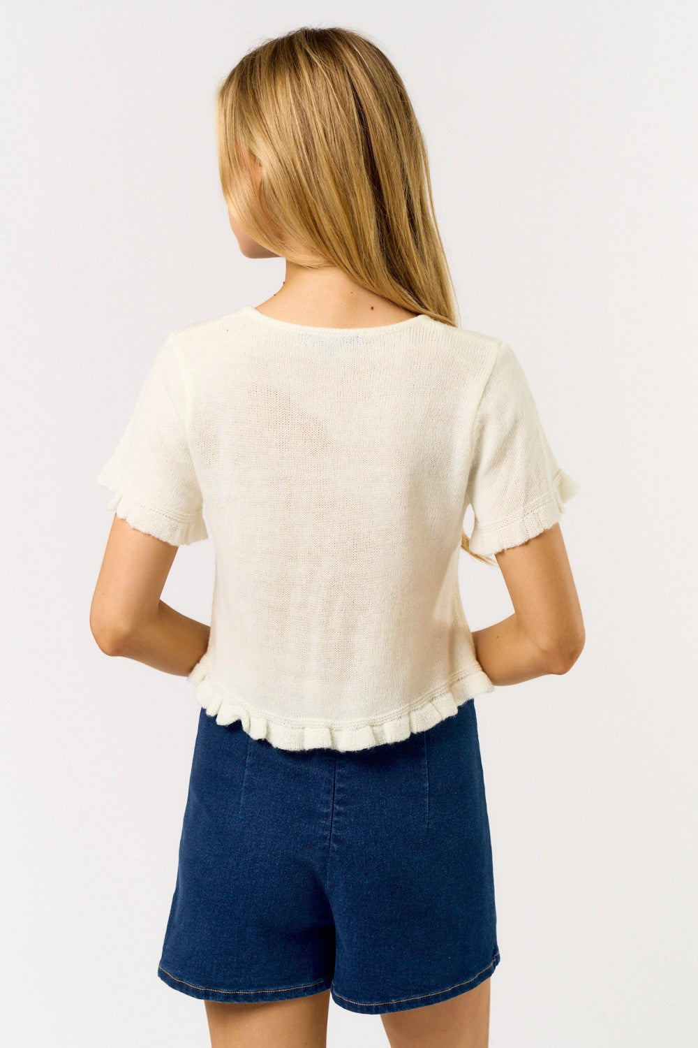 Off White Tie Top