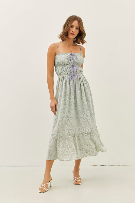 Sage Ditsy Floral Maxi