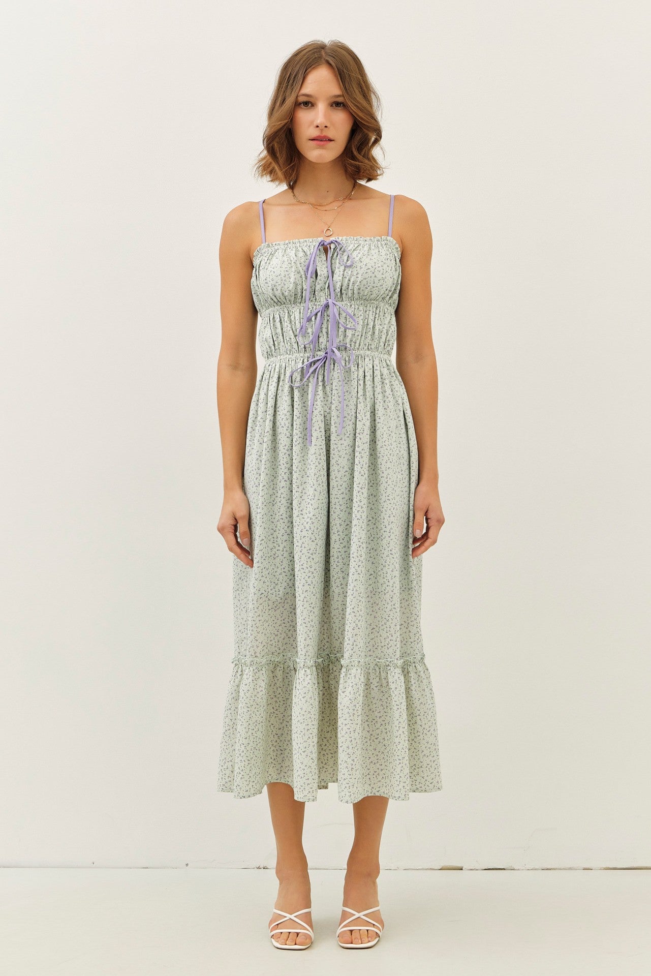 Sage Ditsy Floral Maxi