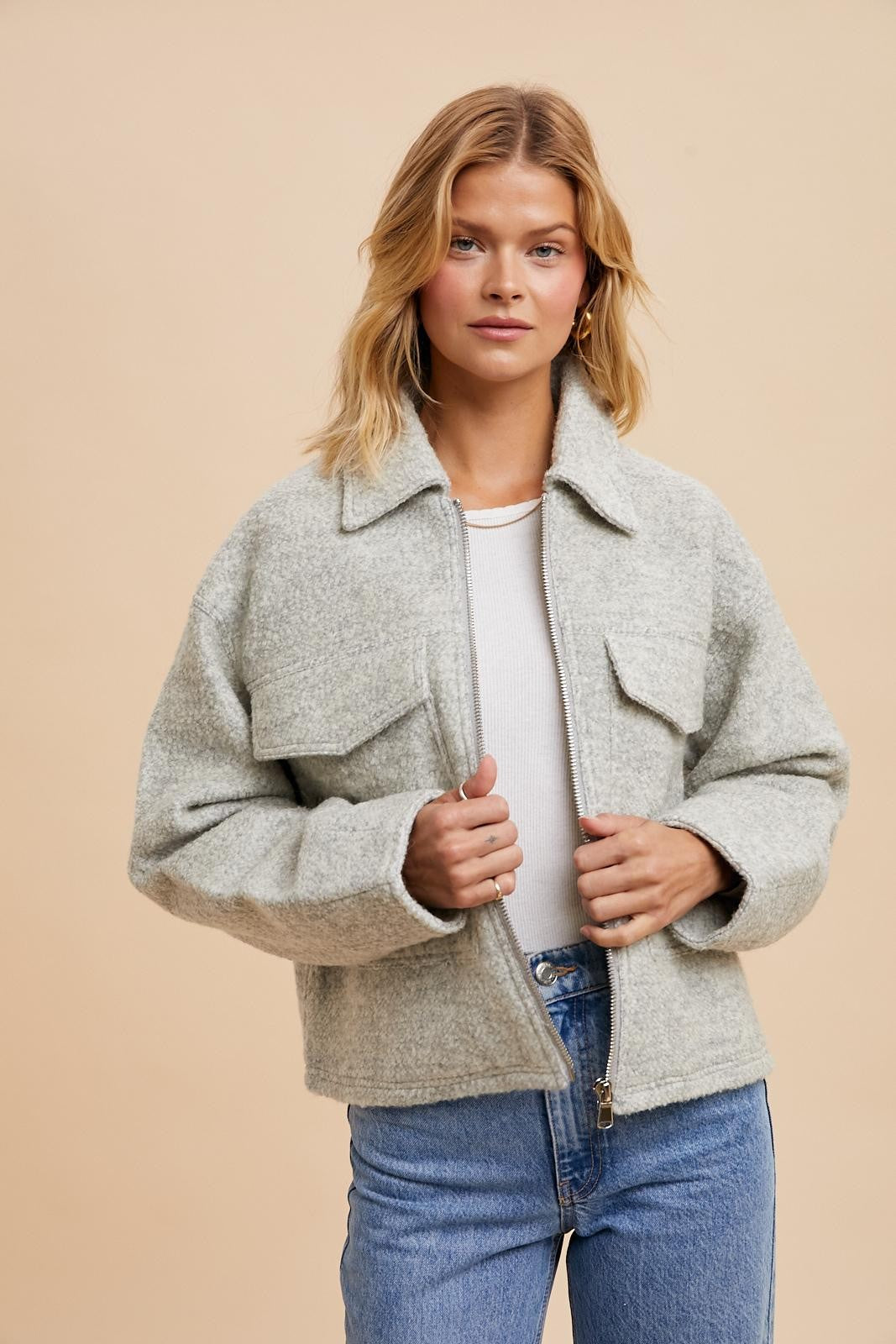 Silver Wool Jacket