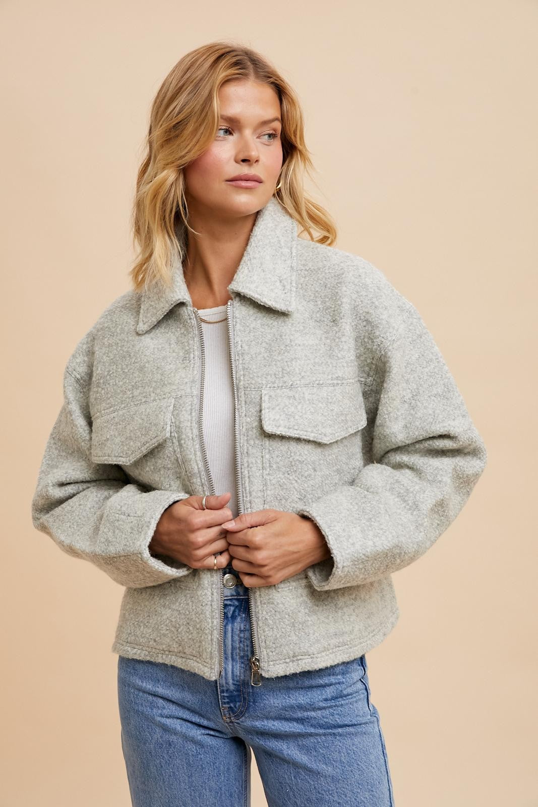 Silver Wool Jacket