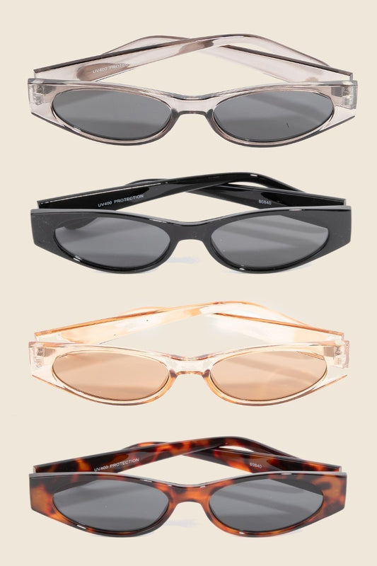 Wide Oval Lens Sunglasses