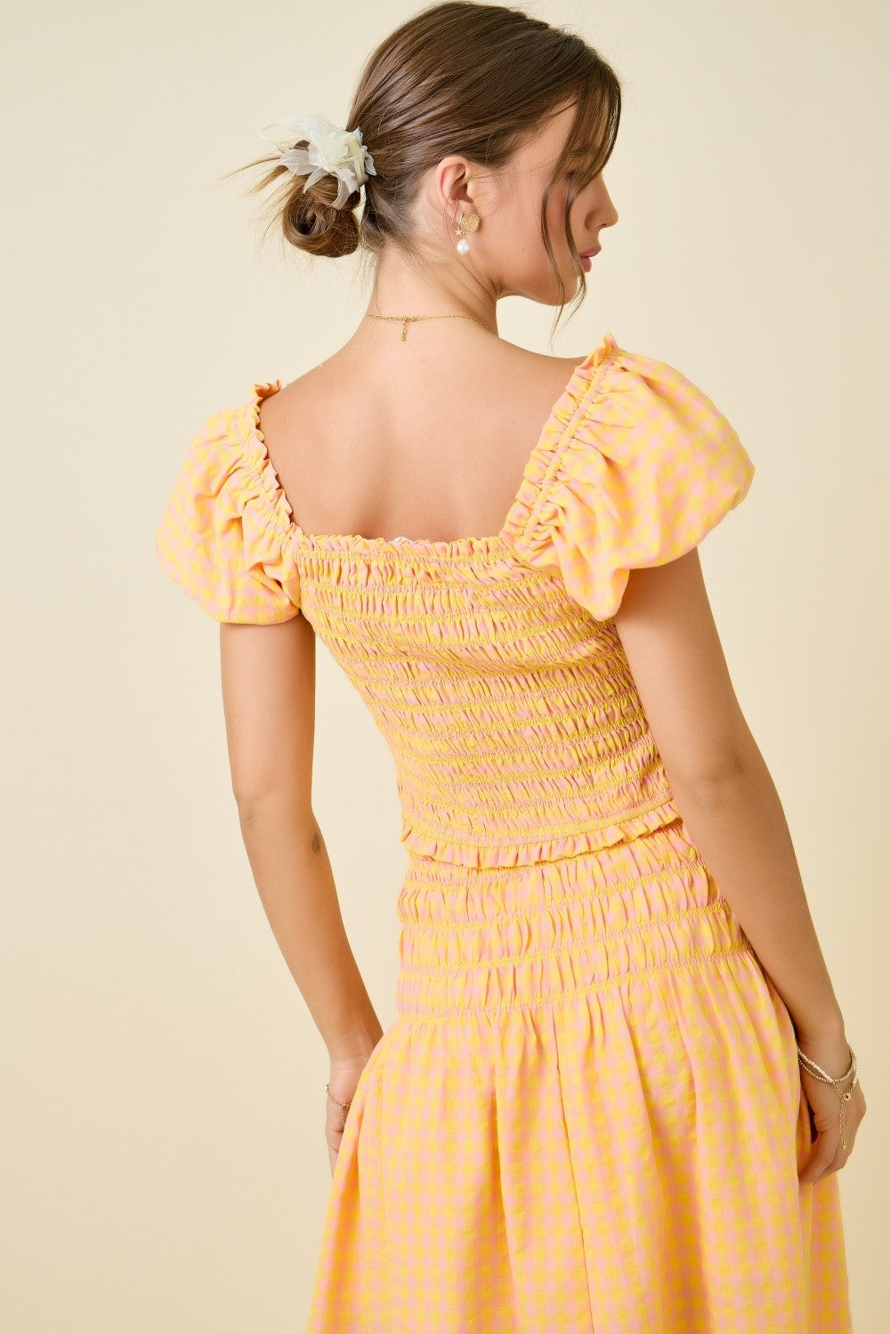 Strawberry Lemonade Gingham Top