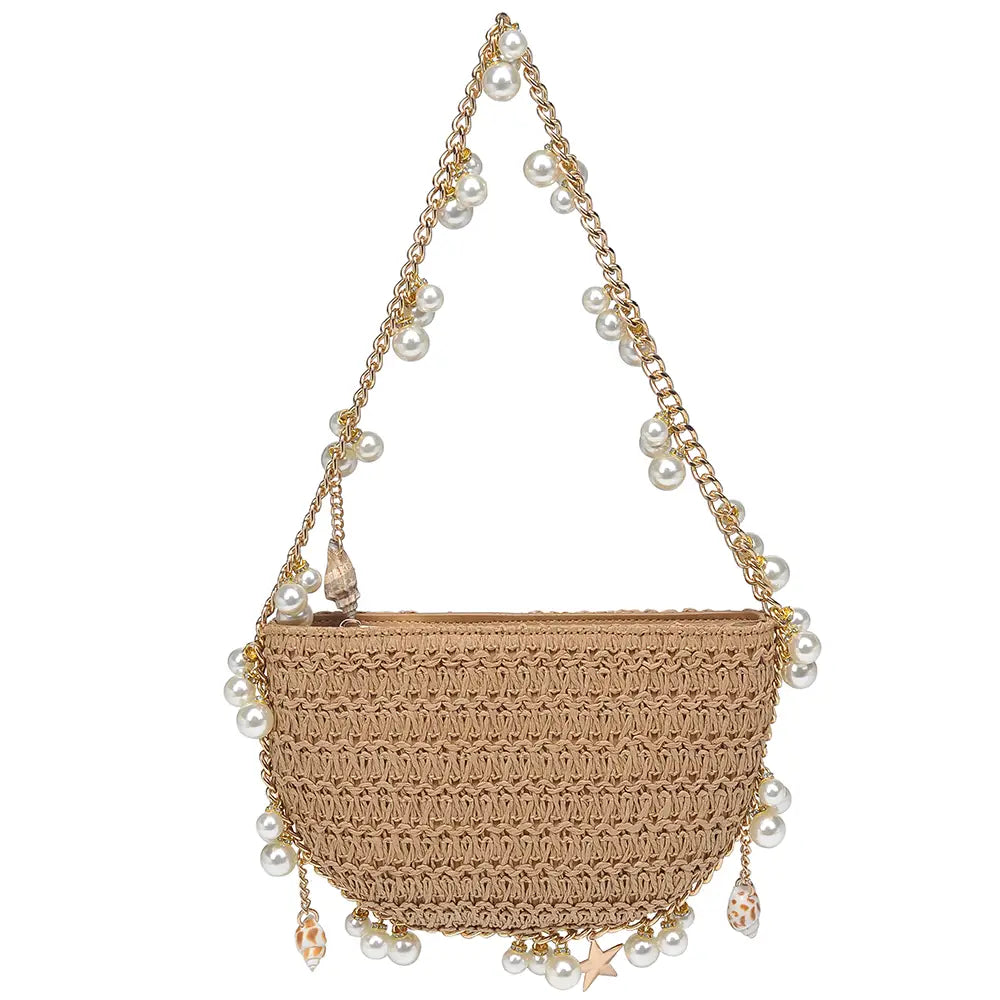 Tan Seashell Handbag